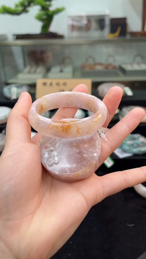 未镶嵌手镯石英质玉54圈口（赠品镯心）1751453