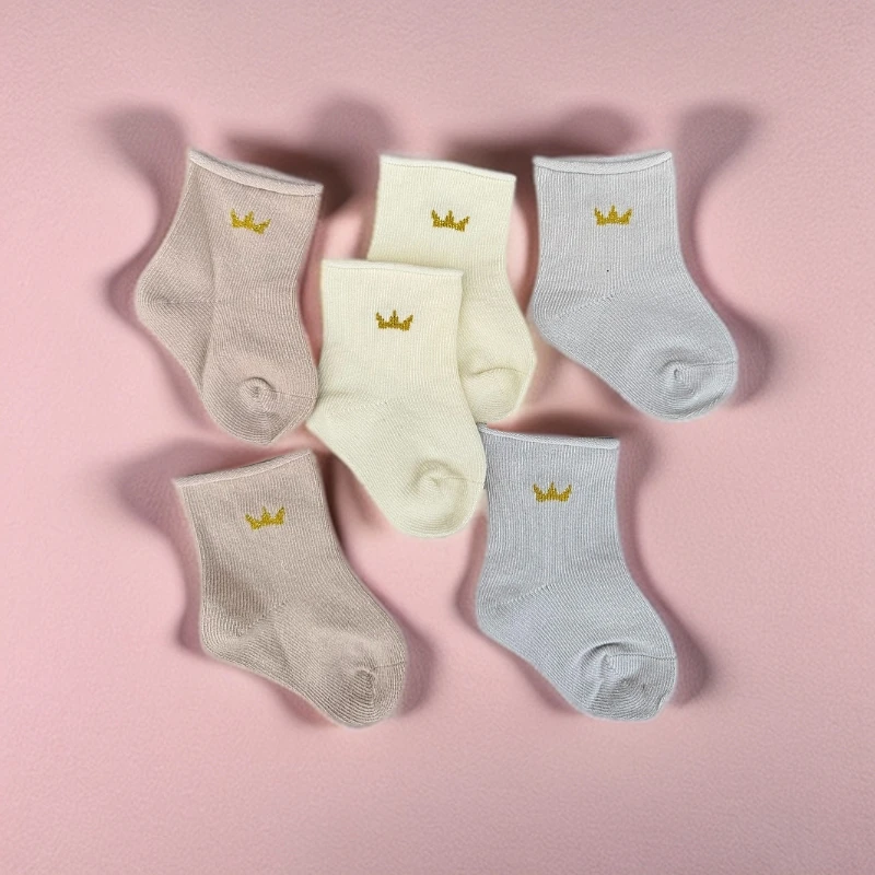 新生儿中性宝宝可爱保暖袜卡通秋冬袜子透气春秋薄款宝宝童袜婴儿