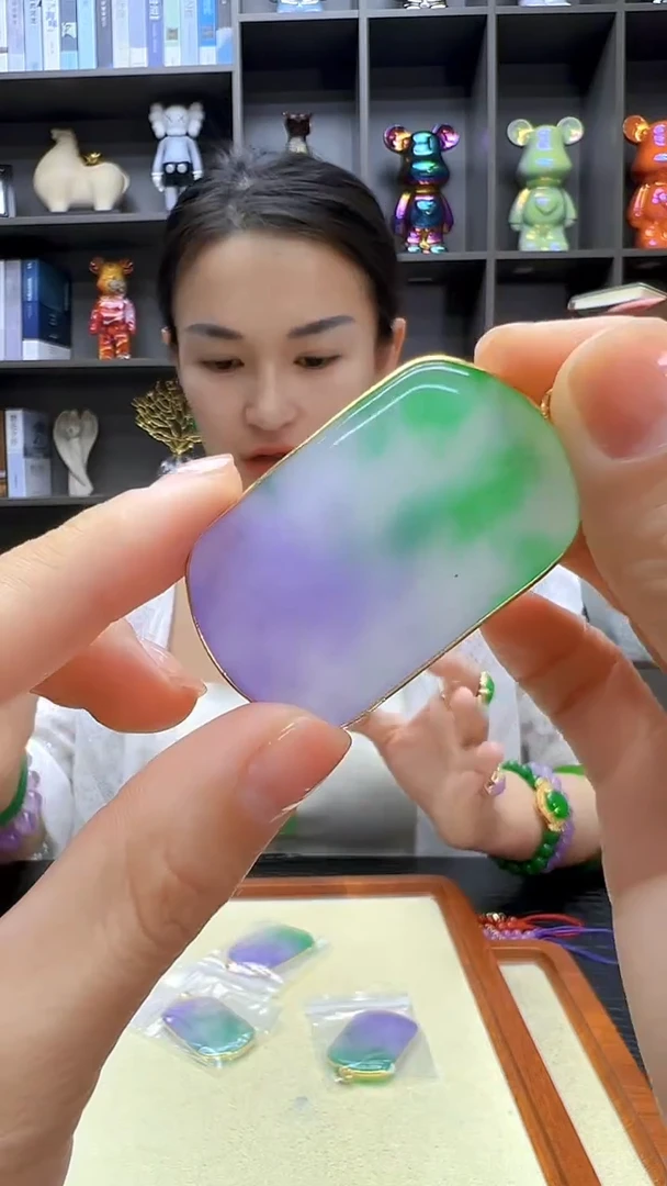 翡翠14K金镶嵌颈饰丹丹diy劲饰