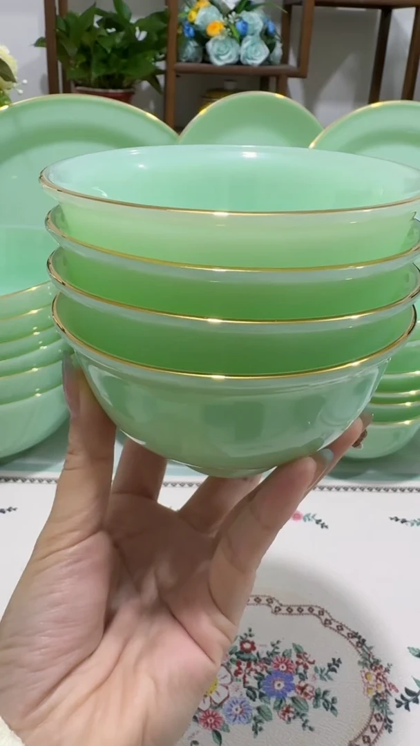 4.5英寸玉瓷碗4个口径11.5厘米