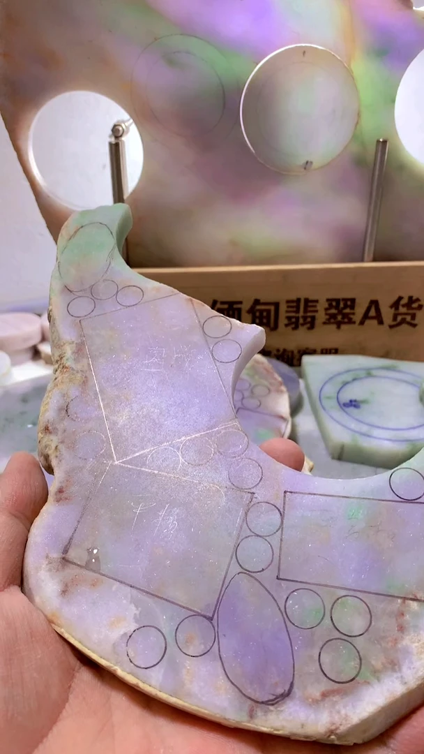 翡翠裸石天然缅甸翡翠A货789