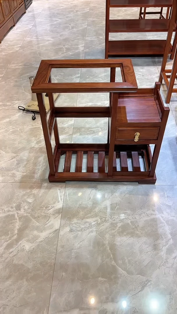 花梨木类成套家具刺猬紫檀烧水架66*30*65