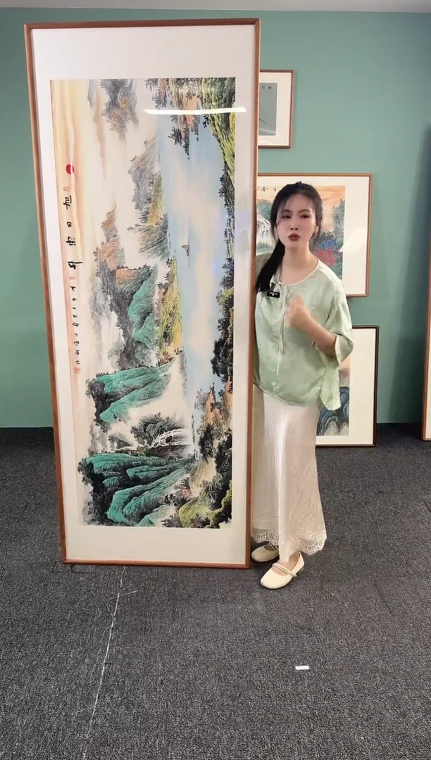 国画旭日东升210*80刘海斌