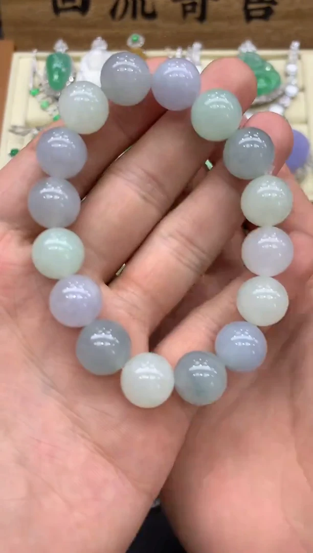 未镶嵌手串翡翠414-中国好珍宝