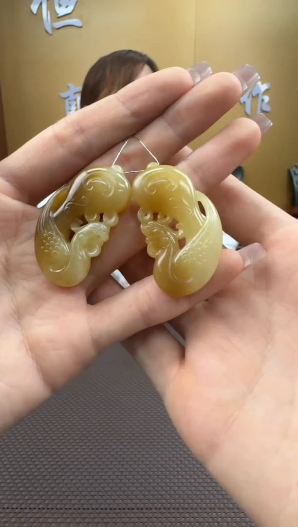 【闪购商品】和田玉挂件未镶嵌一对