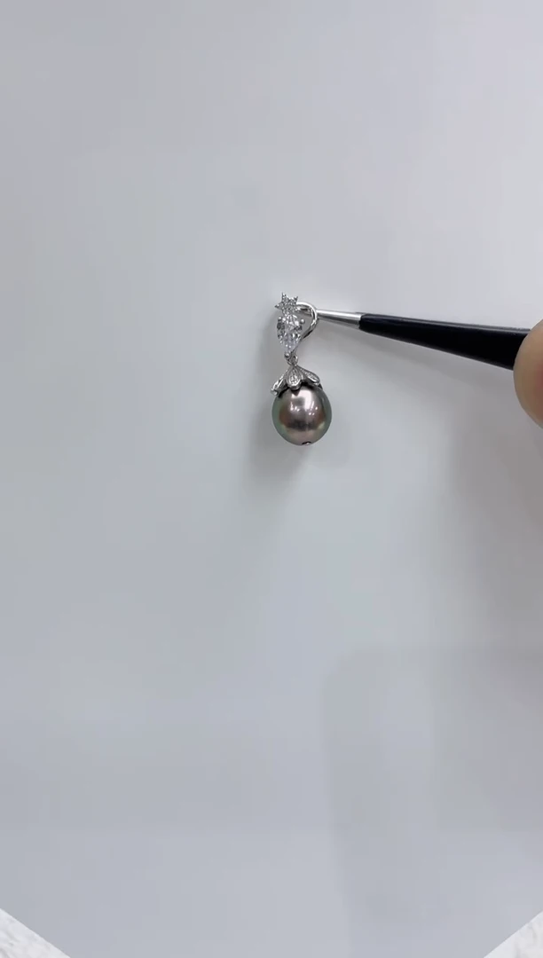 【闪购商品】海水珍珠吊坠(不含链)银S925镶嵌海水珍珠吊坠