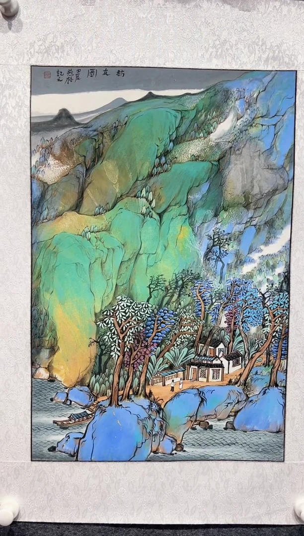 国画秦燕格手绘作品A5-11
