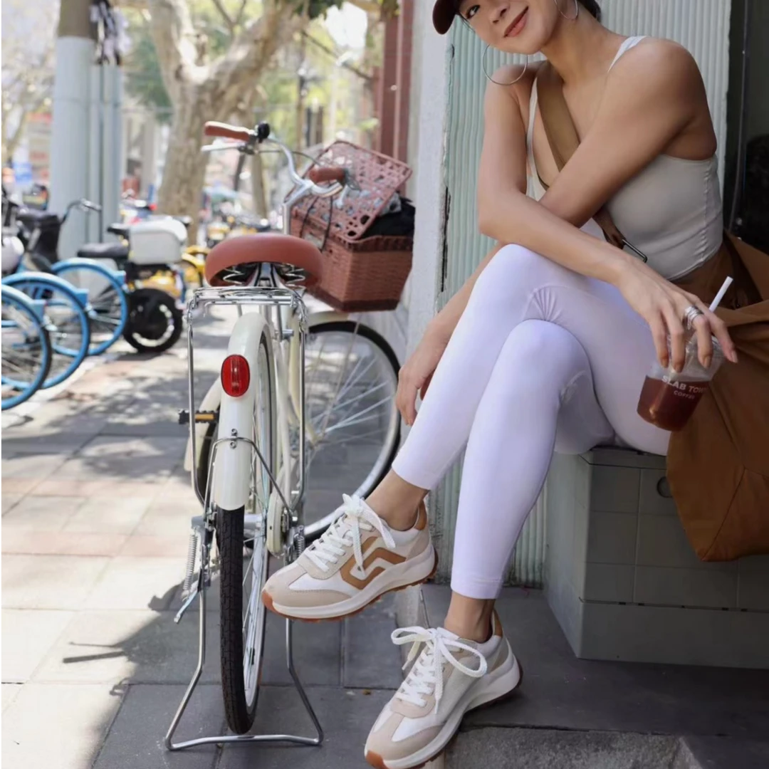 语汐｜YUXISHO女鞋休闲内增高厚底阿甘休闲鞋真皮运动舒适老爹鞋