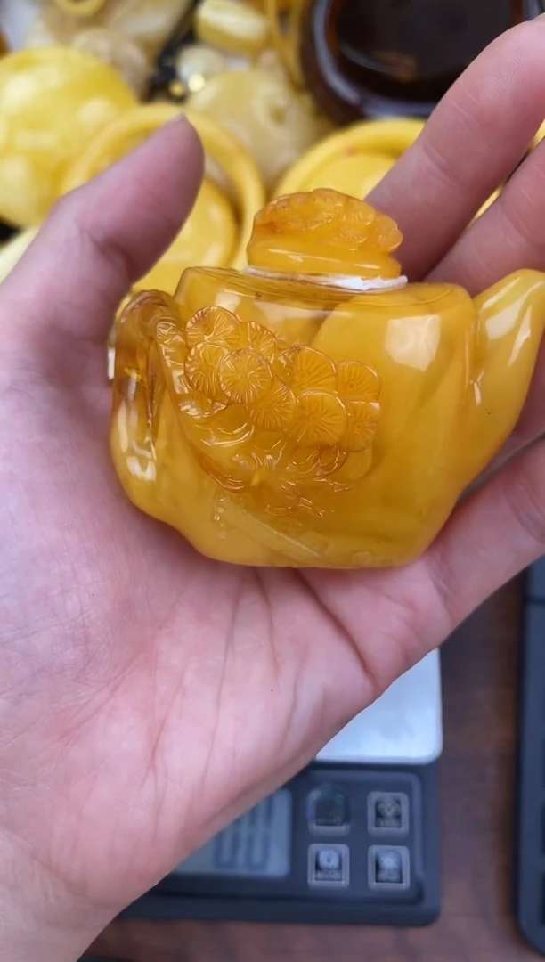裸石琥珀未镶嵌天然琥珀蜜蜡