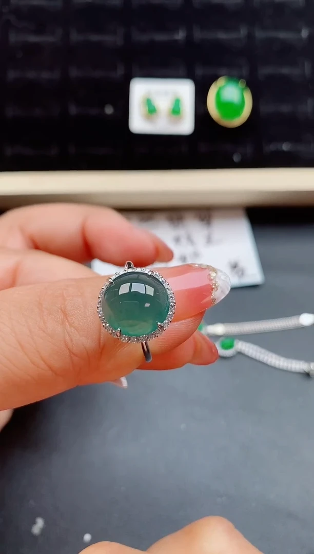 【闪购商品】翡翠戒指银S925镶嵌2121212121