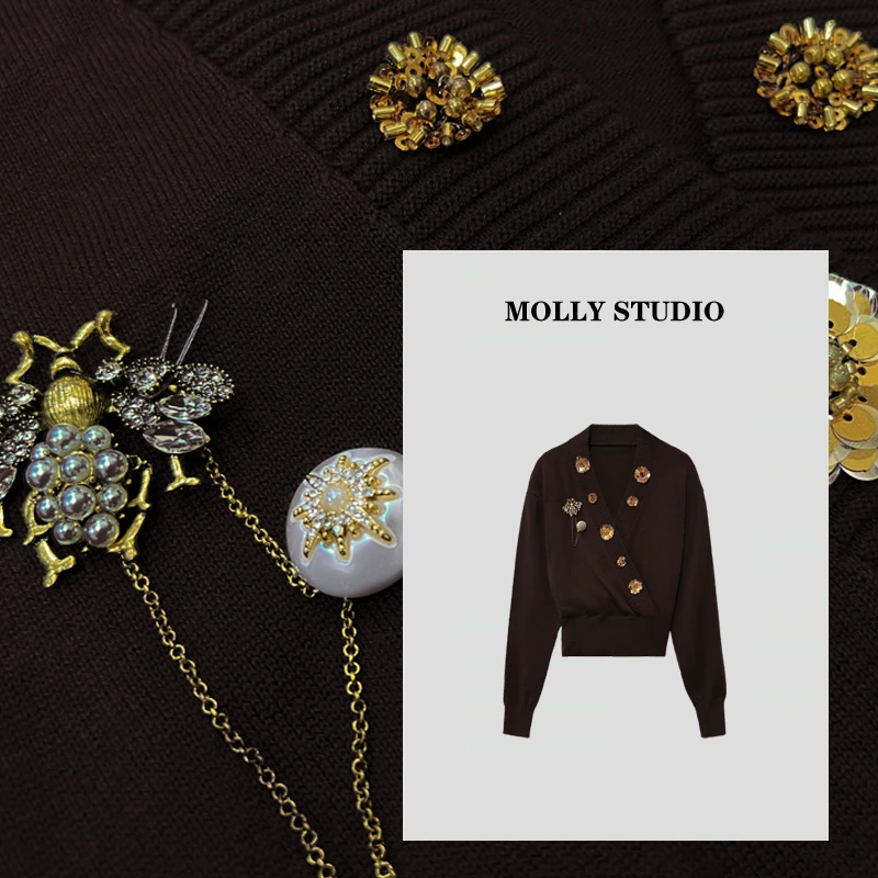【黛丽小姐】Molly 时尚气质简约 上衣 M2025587