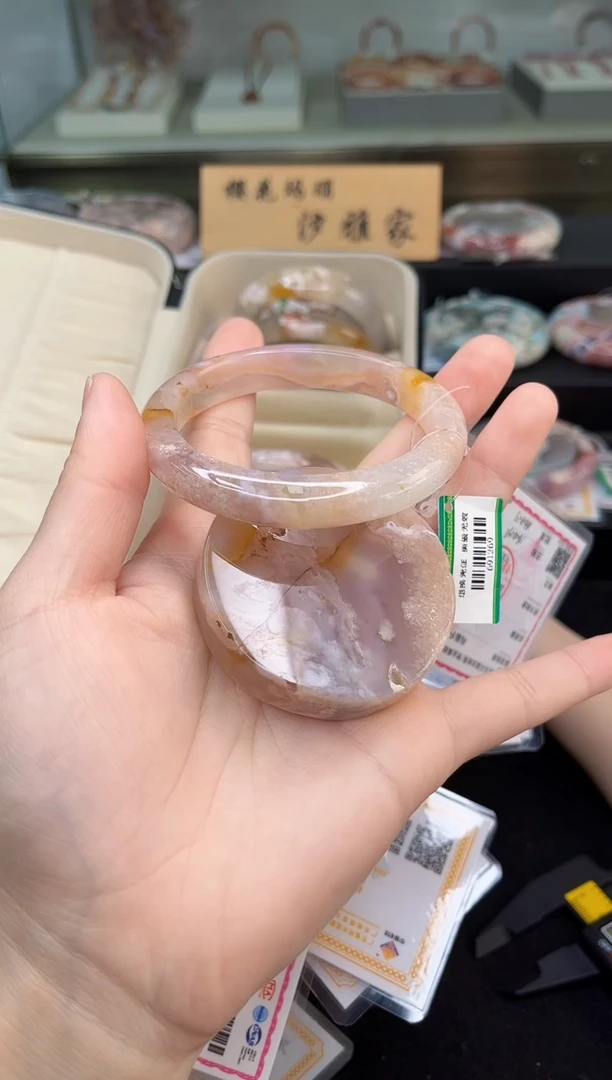 未镶嵌手镯石英质玉60圈口（赠品镯心）691269