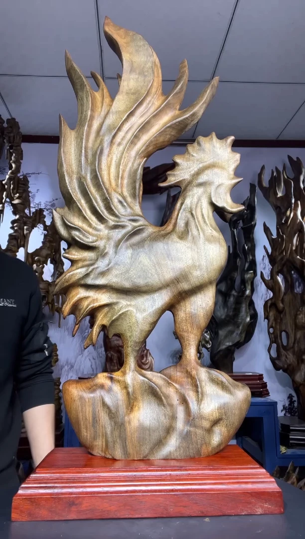 金丝楠木雕款从***风金丝楠木工艺品摆件