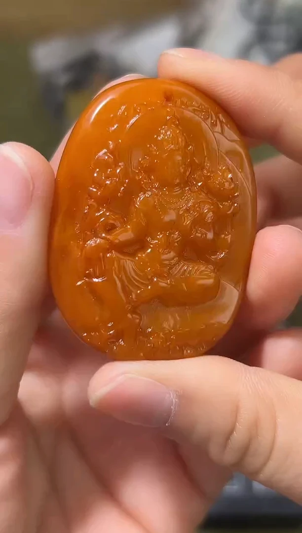 裸石琥珀未镶嵌琥珀蜜蜡吊坠