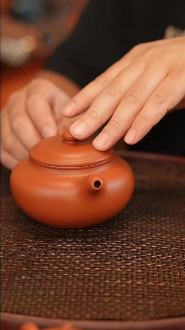 茶壶紫砂300茶宠朱泥 半手工