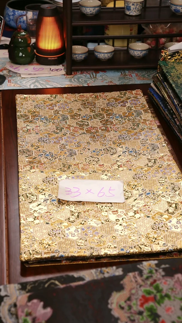【西阵织金碧辉煌双面】中国风干泡织锦茶席33*65
