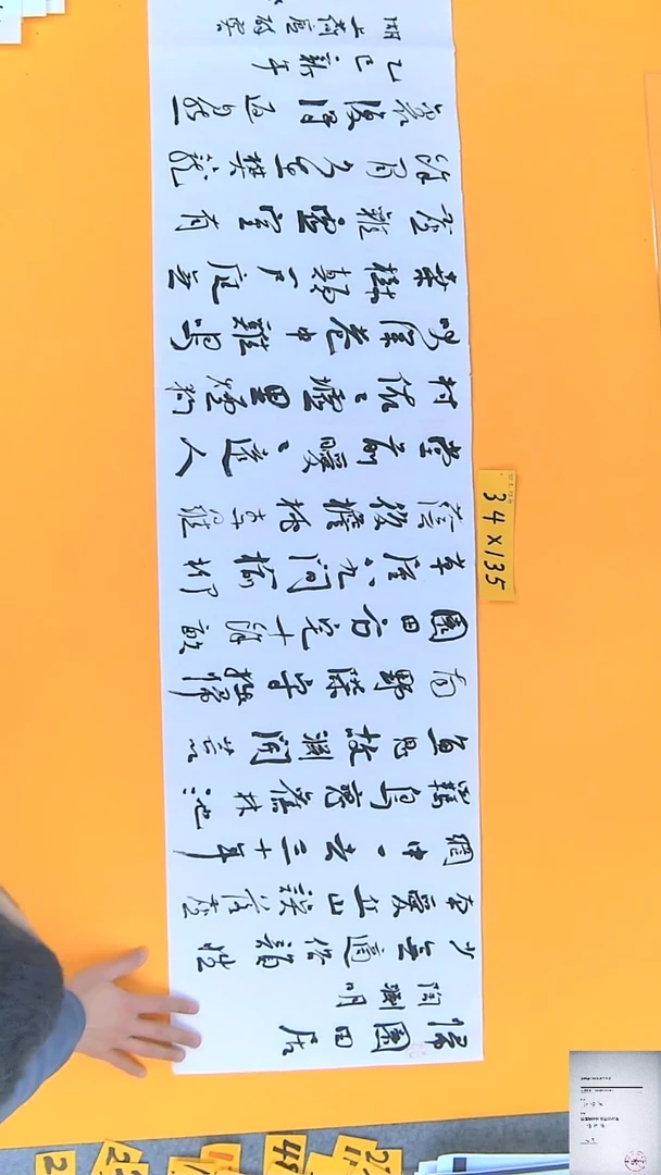 【闪购商品】书法江孝龙书法归田园居34*138