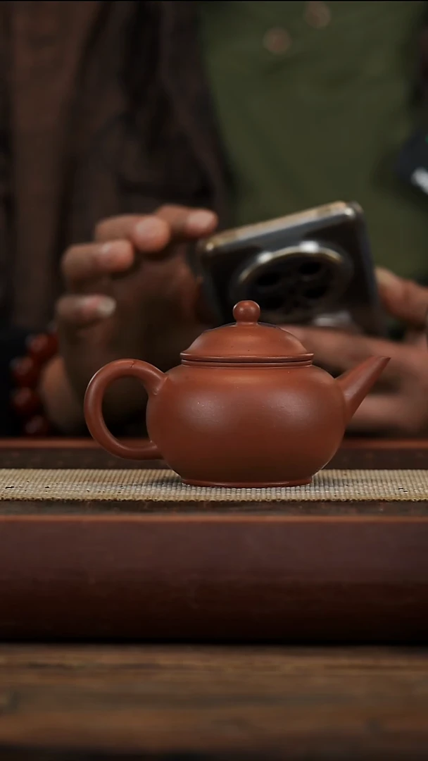 茶壶紫砂老红皮龙水平微瑕