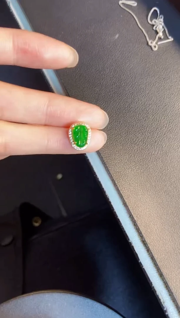 吊坠(不含链)银S925镶嵌翡翠1