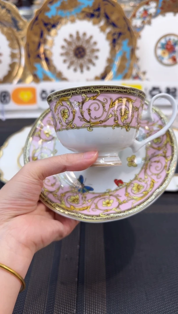 瓷片200毫升杯碟 微瑕 1套