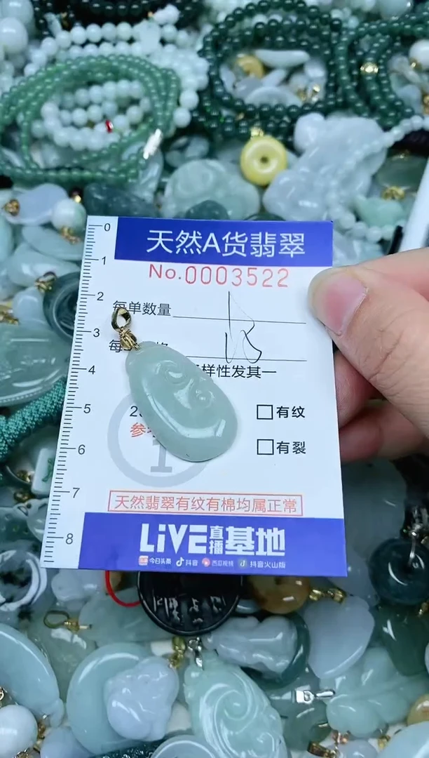 【闪购商品】翡翠吊坠(赠链)未镶嵌翡翠