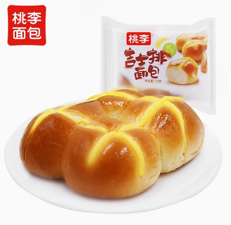 桃李吉士排面包110g*4袋