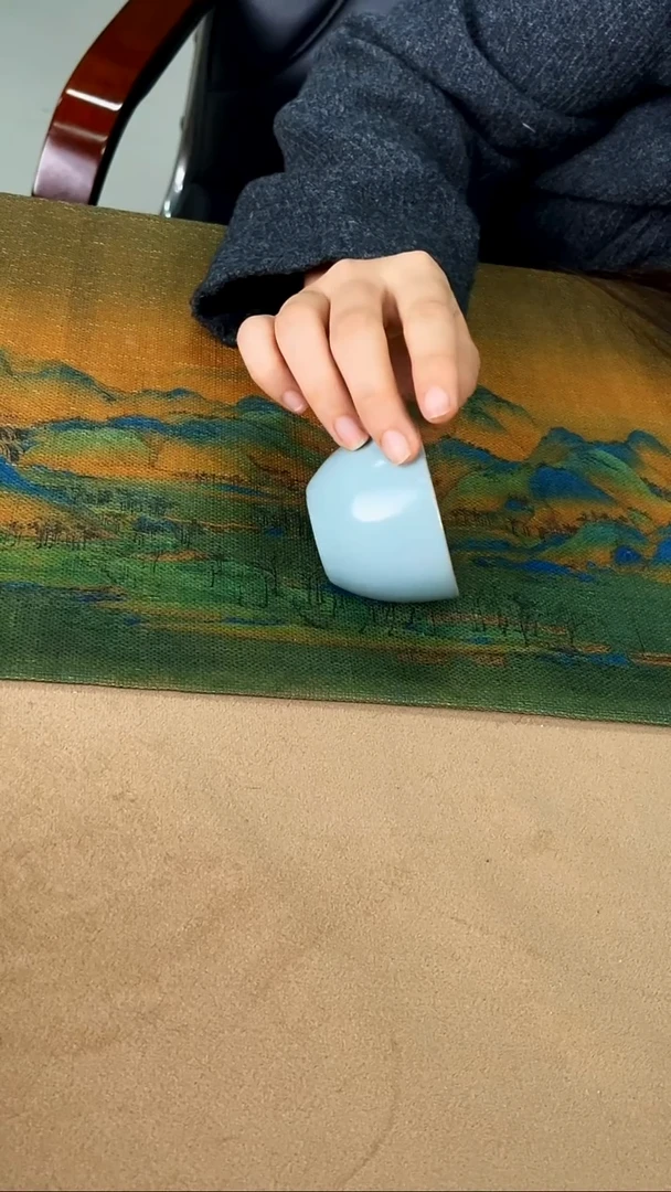 杯子瓷孙现锋仿古釉 鸡缸杯