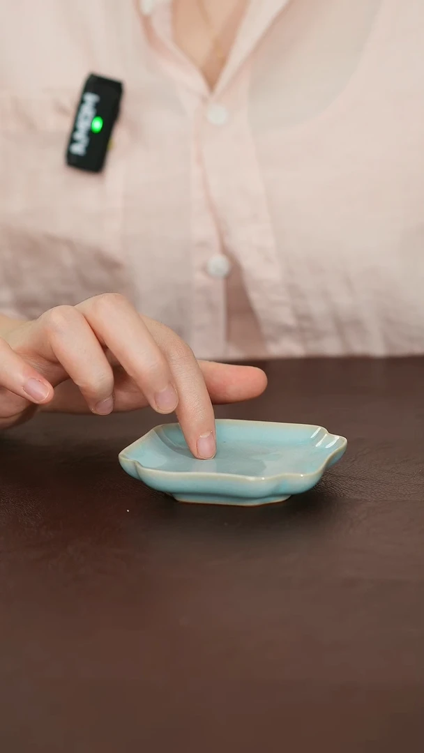 摆件汝宋汝瓷原矿釉1微瑕