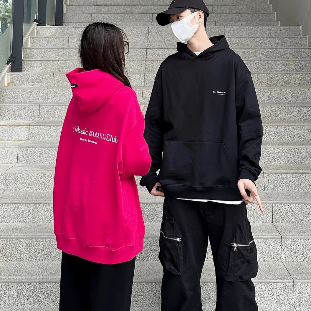 A字母印花基础卫衣