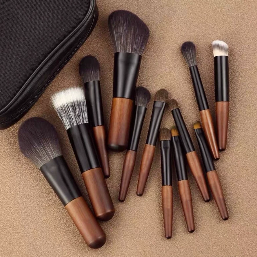 迷你套刷旅行便携化妆刷mini型全套眼影眼妆散粉刷超柔软动物毛刷