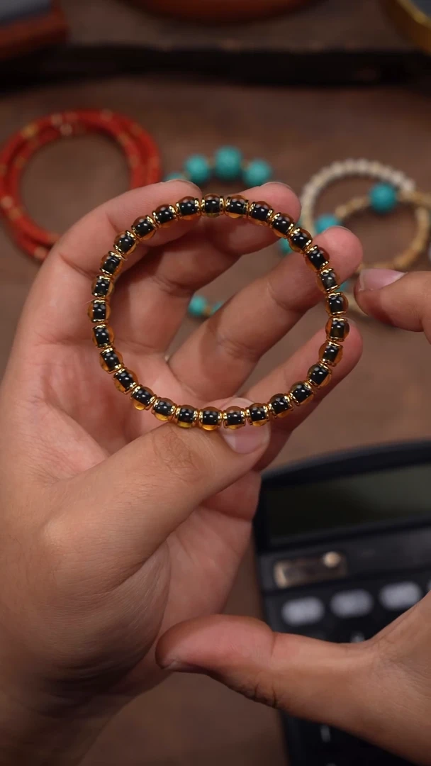 裸石蓝珀未镶嵌蓝珀手串