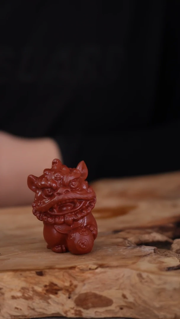 茶壶紫砂紫砂原矿茶宠狮子