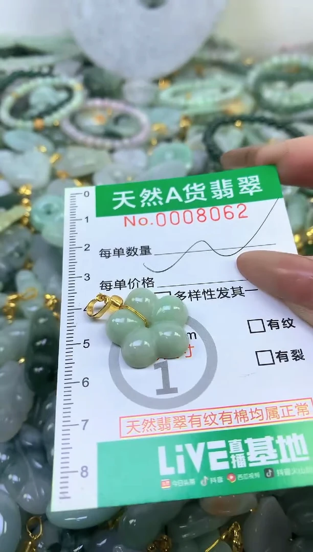 颈饰未镶嵌翡翠a货翡翠