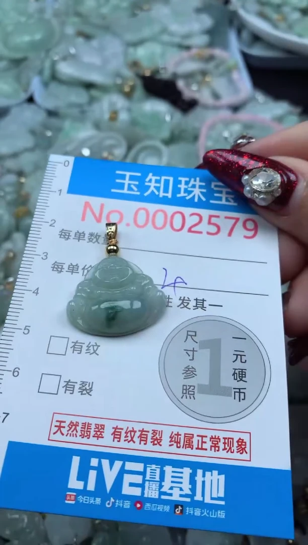 吊坠(不含链)未镶嵌翡翠2579