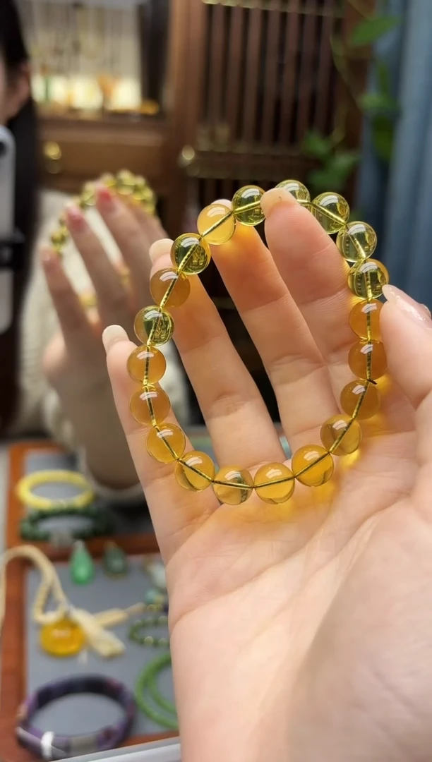 裸石蜜蜡未镶嵌蜜蜡手串WCY