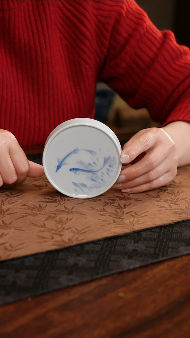 【闪购商品】杯子青源器语双鱼盖置