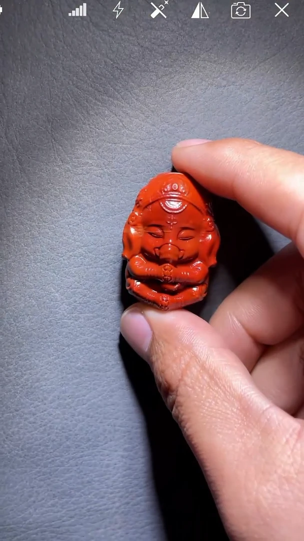 未镶嵌WY南红玛瑙象神