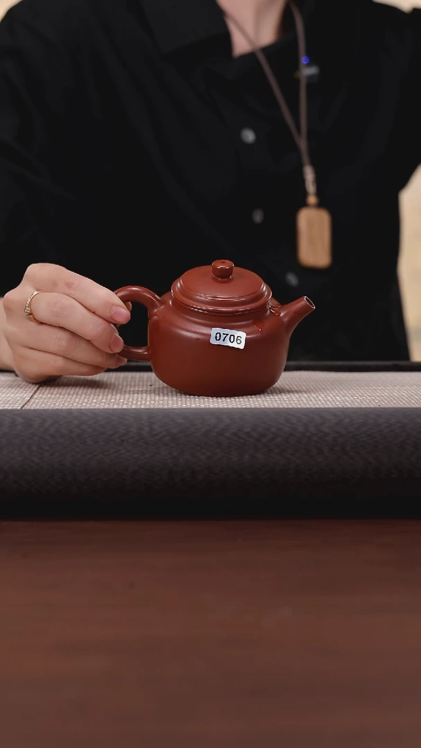 【闪购商品】紫砂茶壶706  朱泥 德钟 180cc