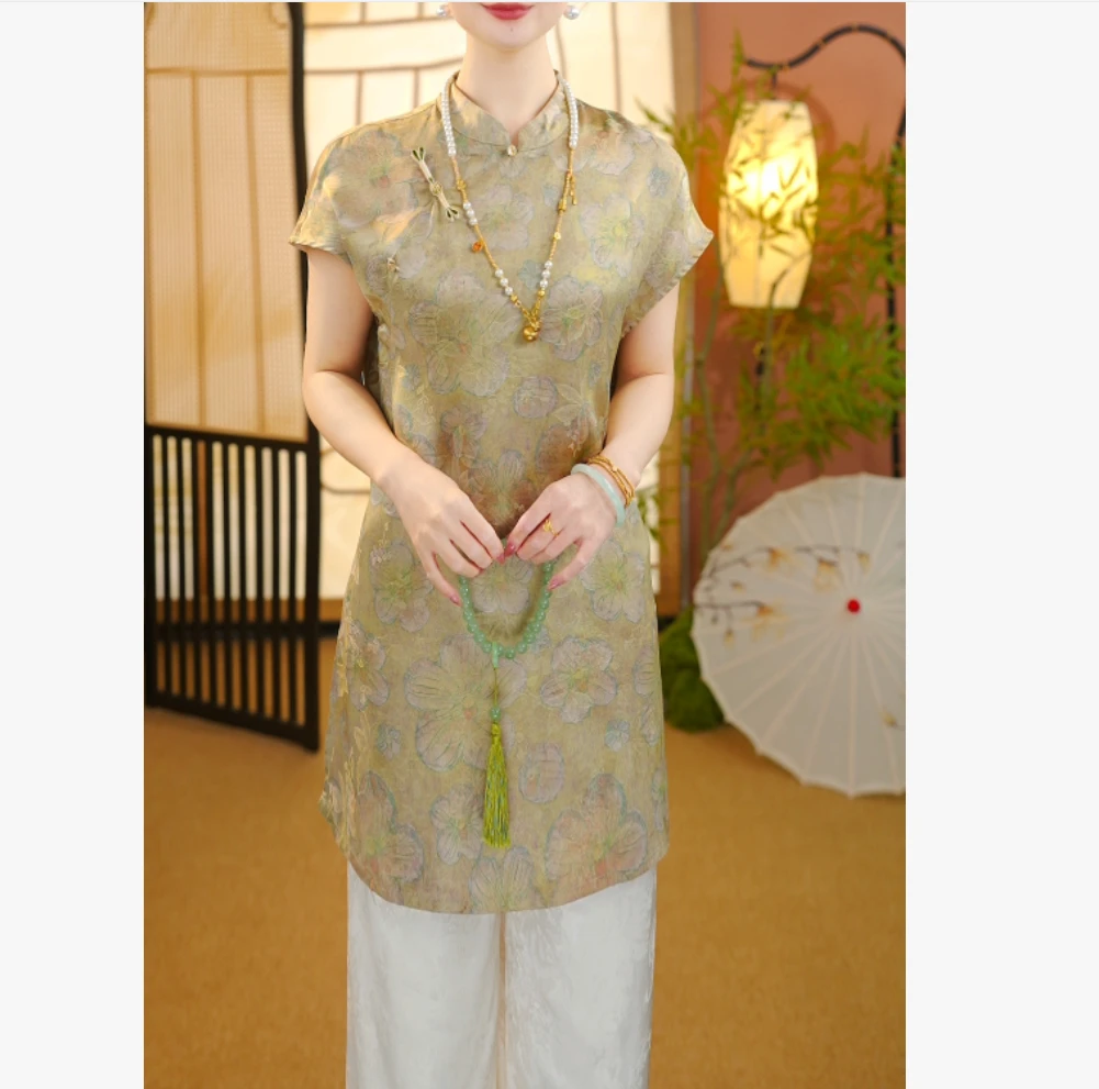 【娉娉袅袅 】- S001重磅老料香云薯莨纱上衣-下5