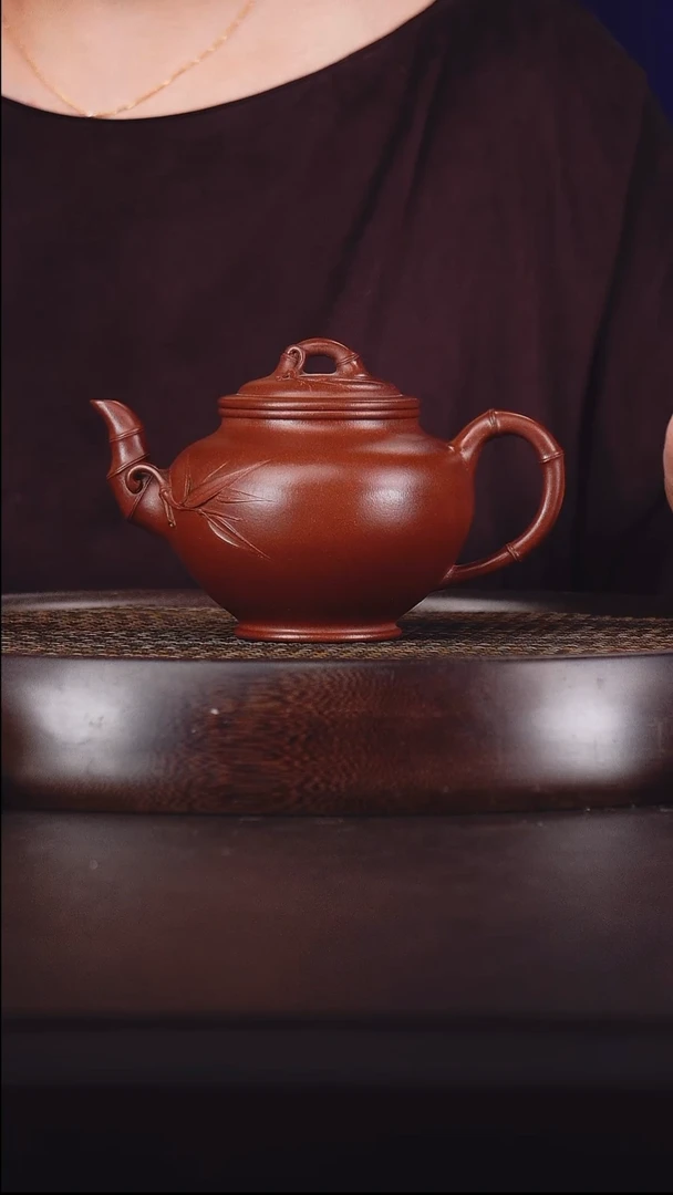 茶壶紫砂底槽清竹报春10