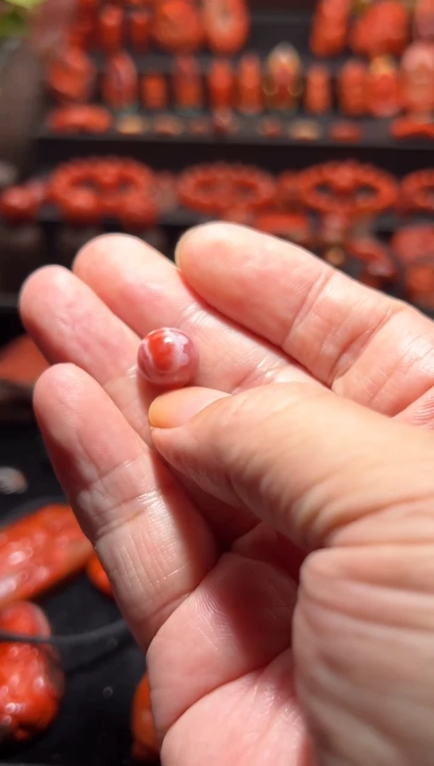 未镶嵌单珠南红玛瑙廖单珠