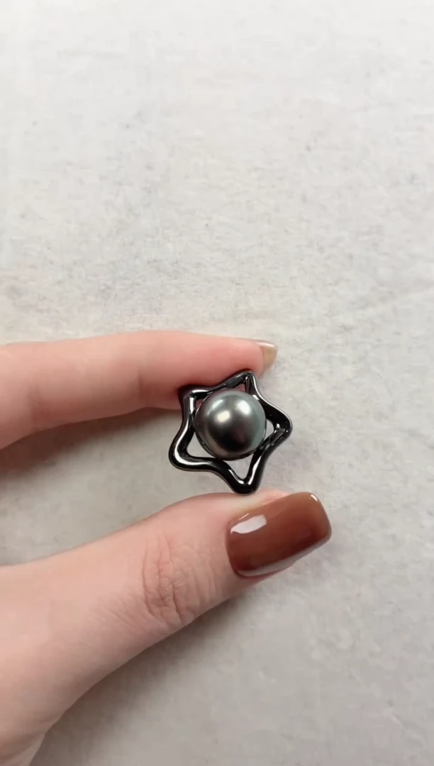 银S925镶嵌吊坠海水珍珠q745