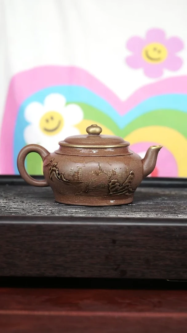 茶壶紫砂名**刀精品紫砂壶210CC