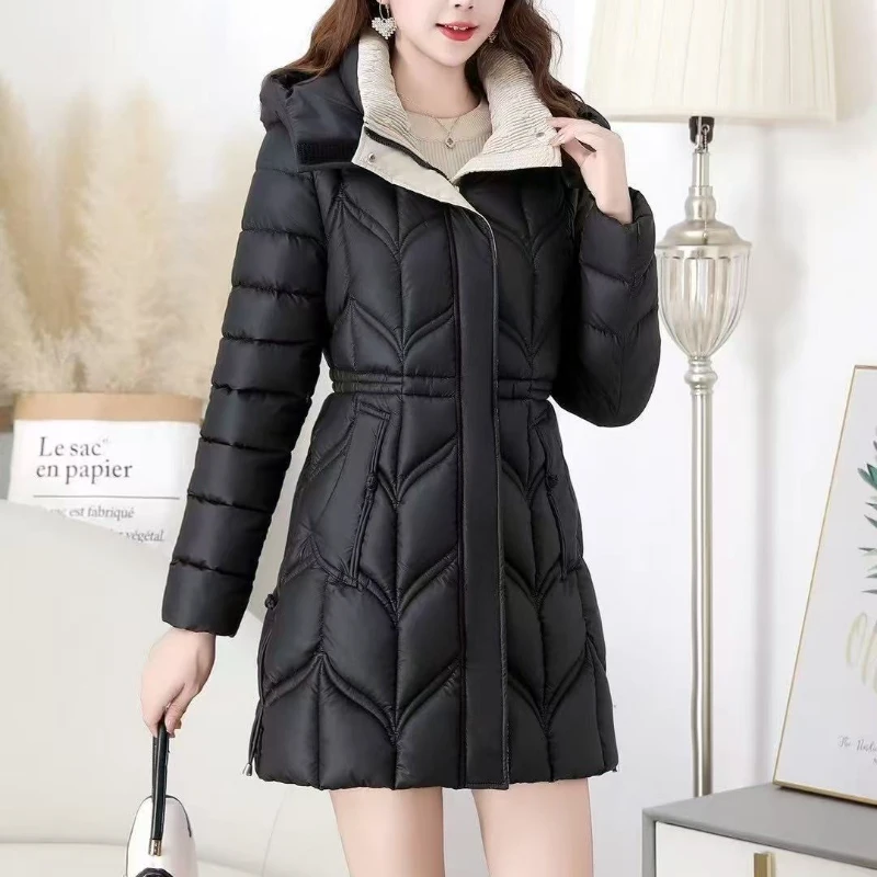 S161  韩版时尚常规袖冬季免烫女显瘦中长款免洗外套