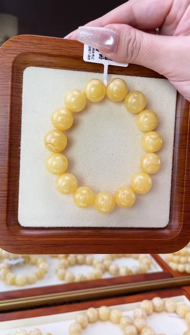 裸石蜜蜡未镶嵌手串