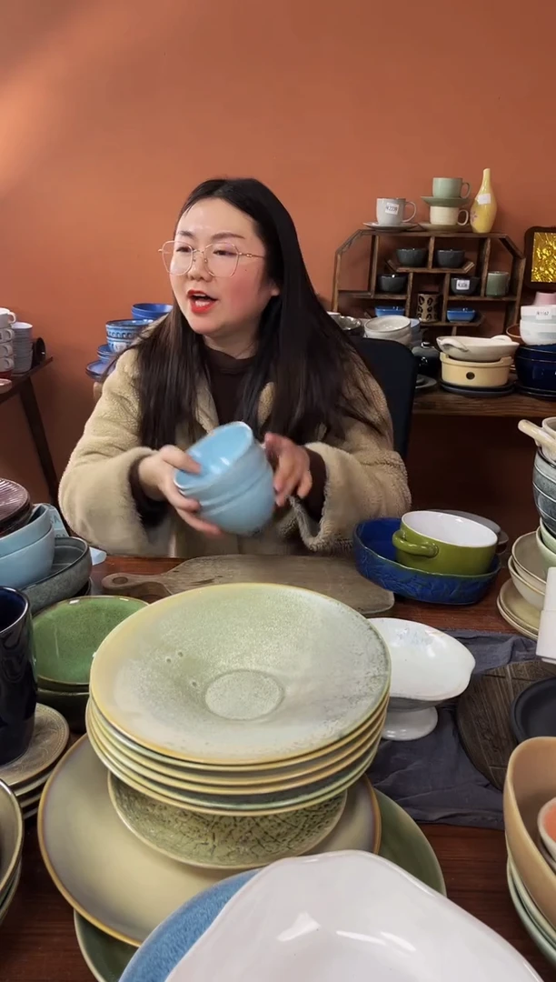 【闪购商品】碗A268 陶瓷碗6件套异形
