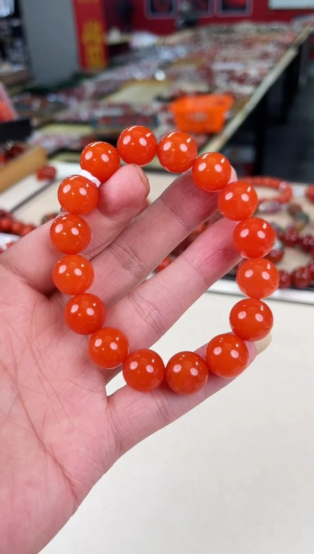 未镶嵌滴水洞手串13+南红玛瑙（多样式发其一）