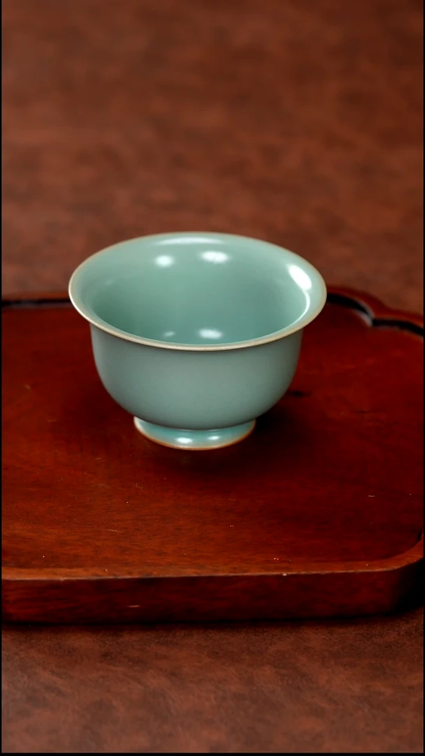 天青      高足碗杯