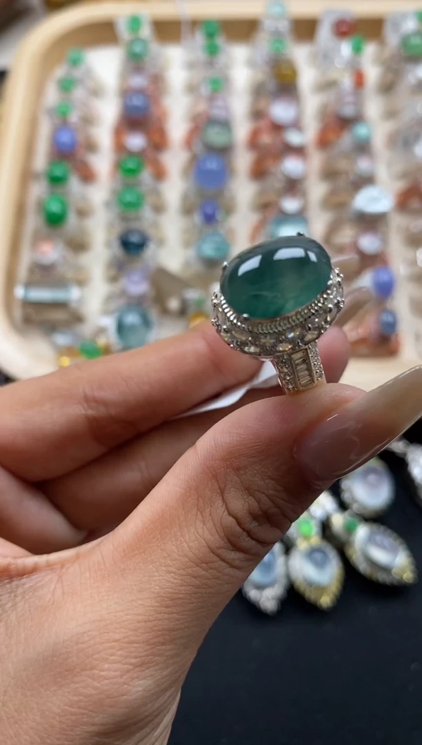 未镶嵌戒指翡翠缅甸天然a货翡翠