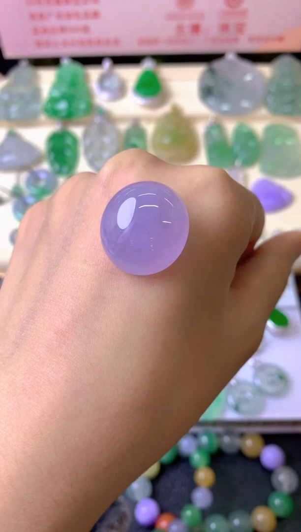 未镶嵌定制翡翠江****）裸玉（客户意向镶嵌）